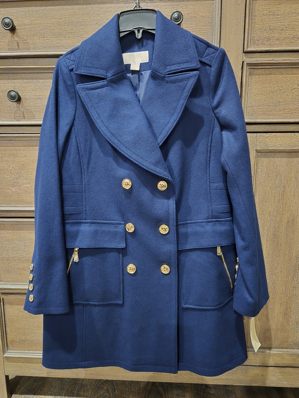Michael Kors Double Breasted Pea Coat, Size 8